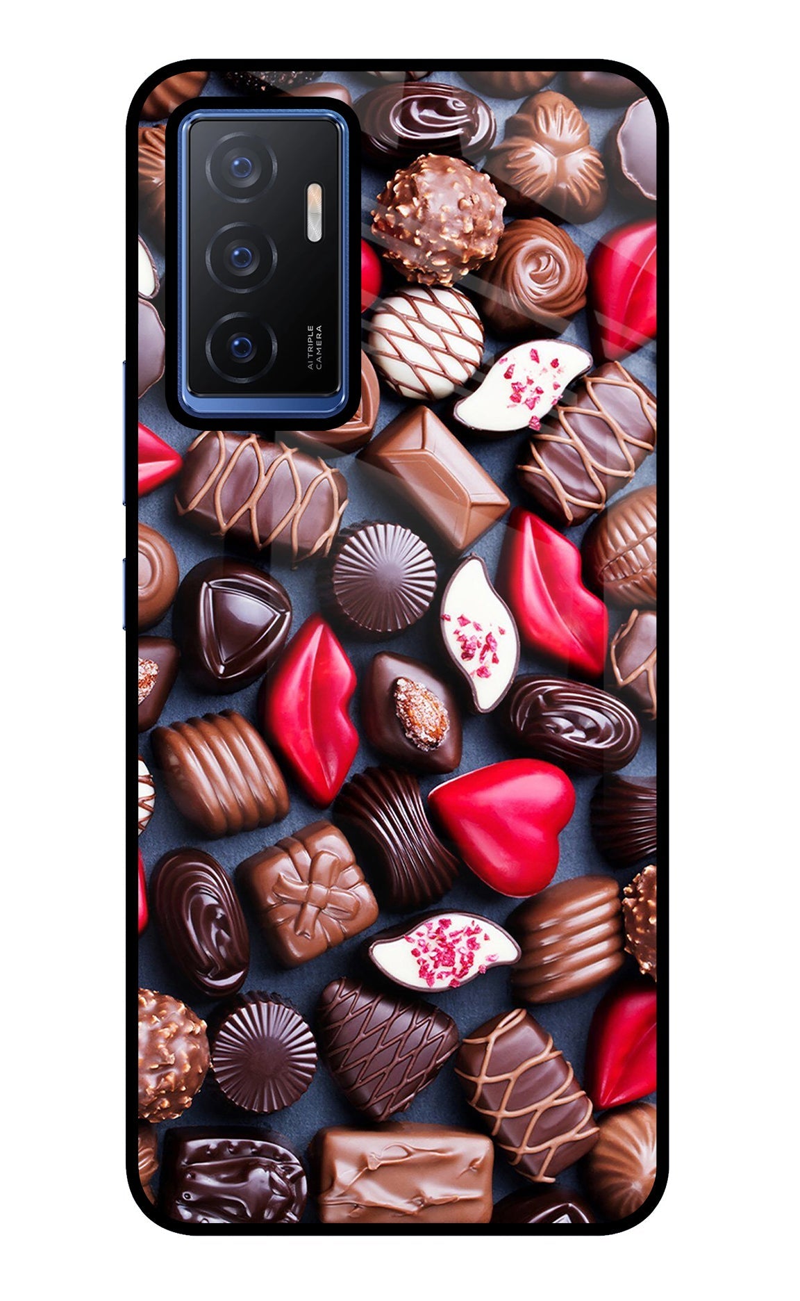 Chocolates Vivo V23E 5G Glass Case