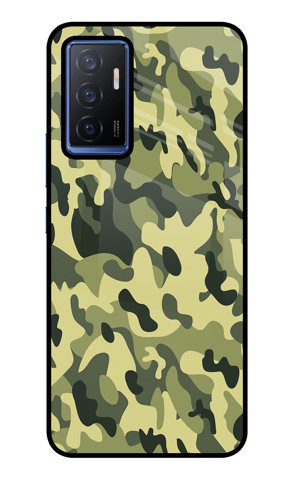 Camouflage Vivo V23E 5G Glass Case