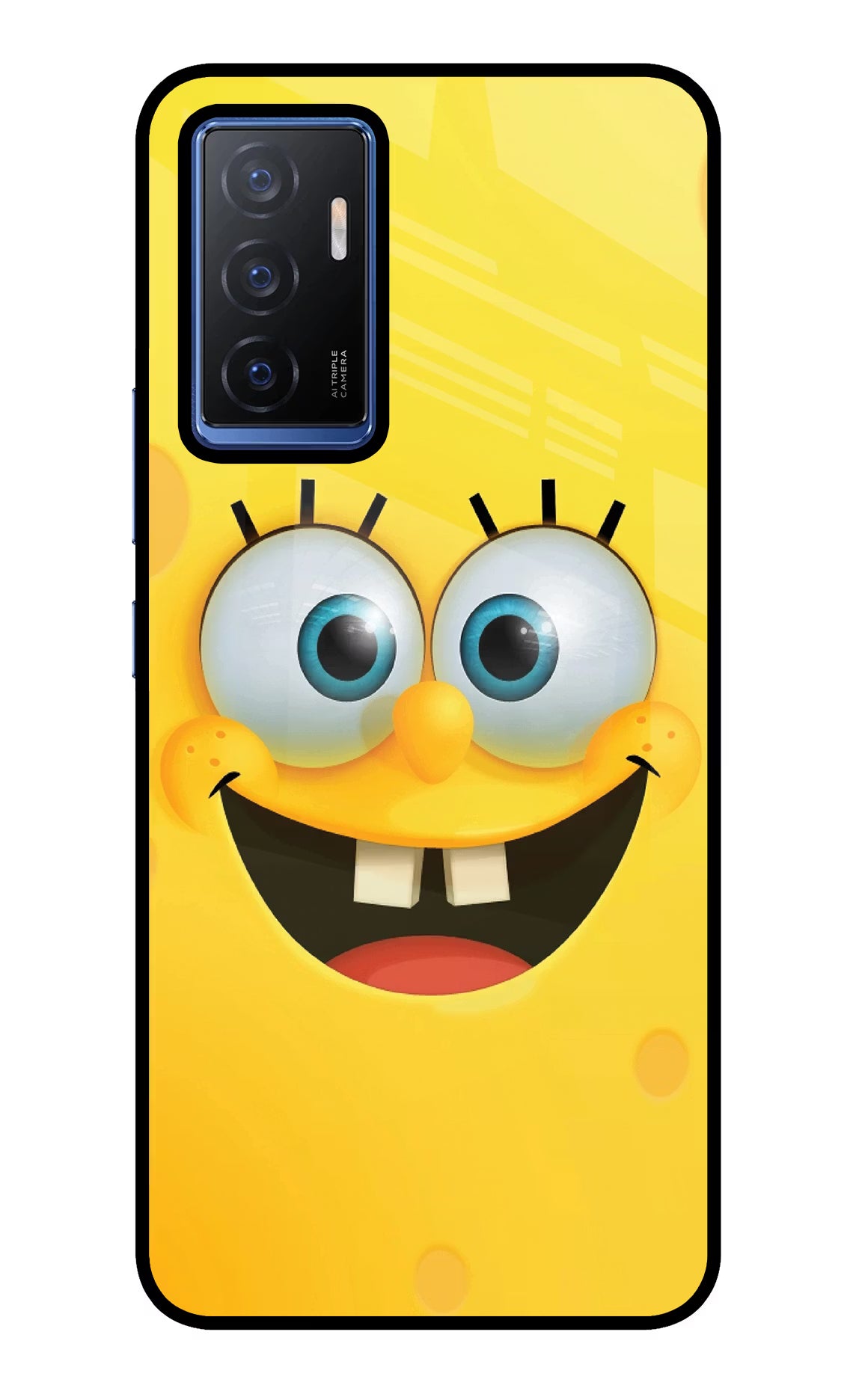 Sponge 1 Vivo V23E 5G Glass Case Back Cover by Casekaro