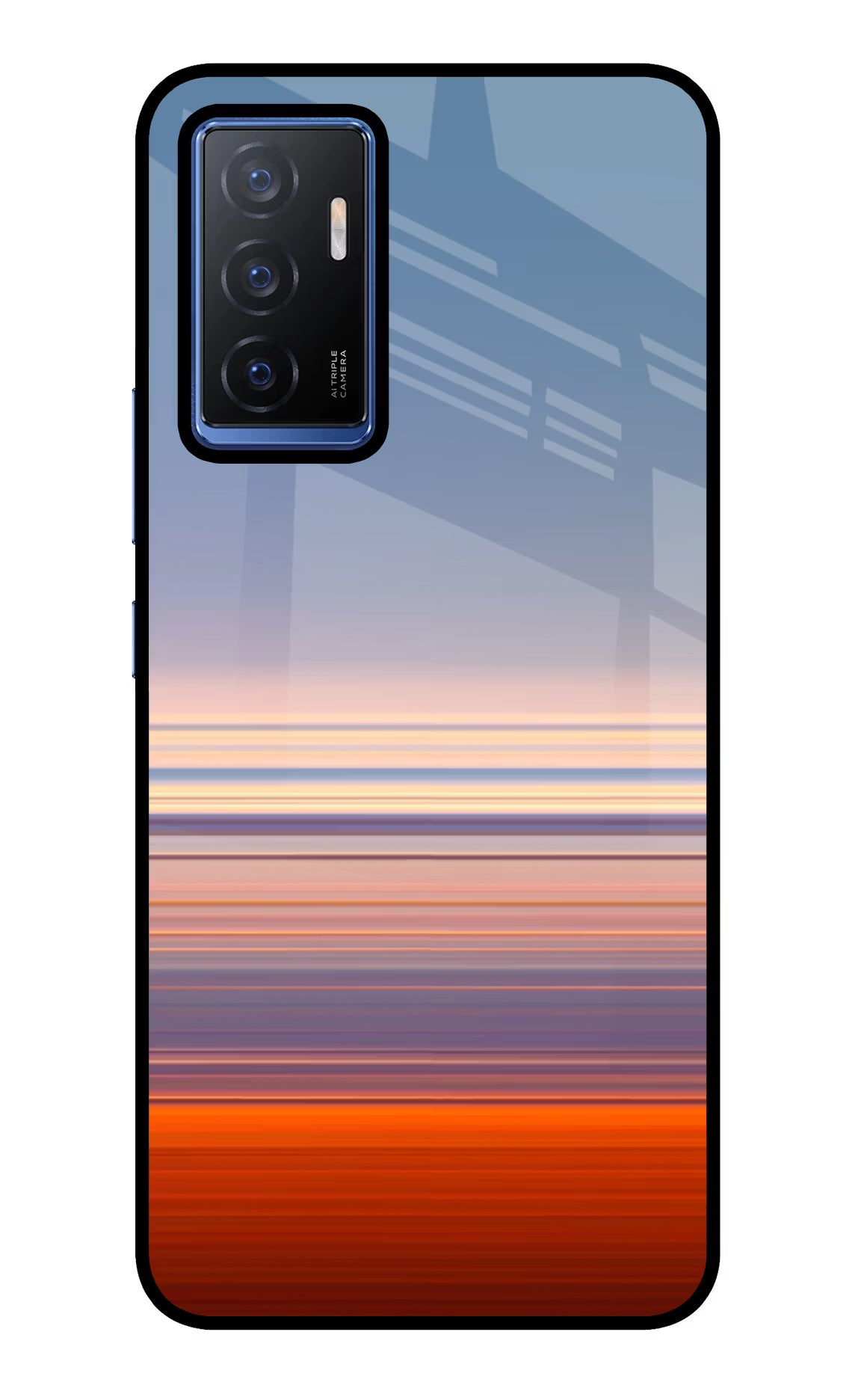 Morning Colors Vivo V23E 5G Glass Case Back Cover by Casekaro