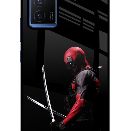 Deadpool Vivo V23E 5G Glass Case Back Cover by Casekaro