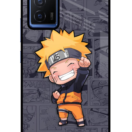 Chota Naruto Vivo V23E 5G Glass Case Back Cover by Casekaro