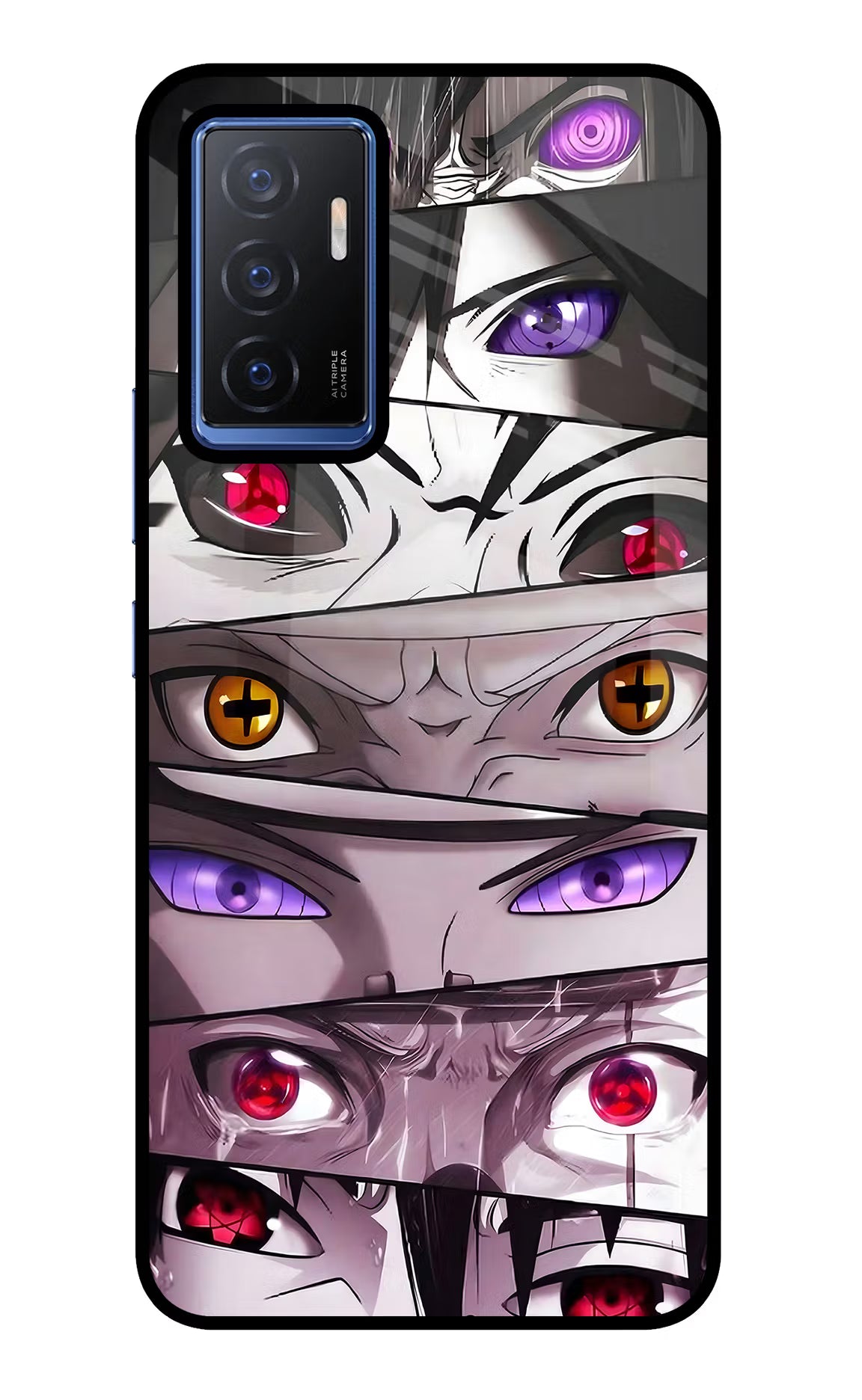 Naruto Anime Vivo V23E 5G Glass Case Back Cover by Casekaro