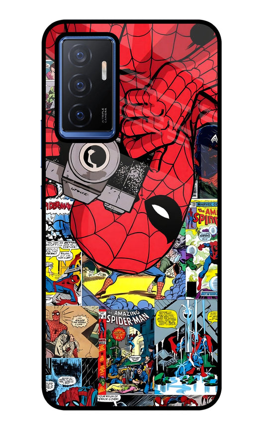 Spider Man Vivo V23E 5G Glass Case