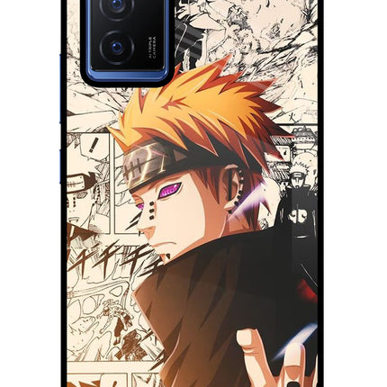 Pain Anime Vivo V23E 5G Glass Case Back Cover by Casekaro
