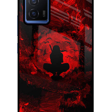 Itachi Uchiha Vivo V23E 5G Glass Case Back Cover by Casekaro