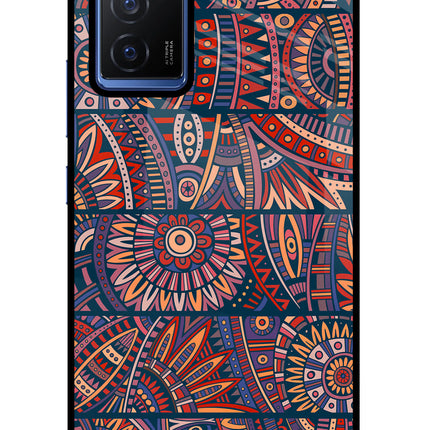 African Culture Design Vivo V23E 5G Glass Case Back Cover by Casekaro