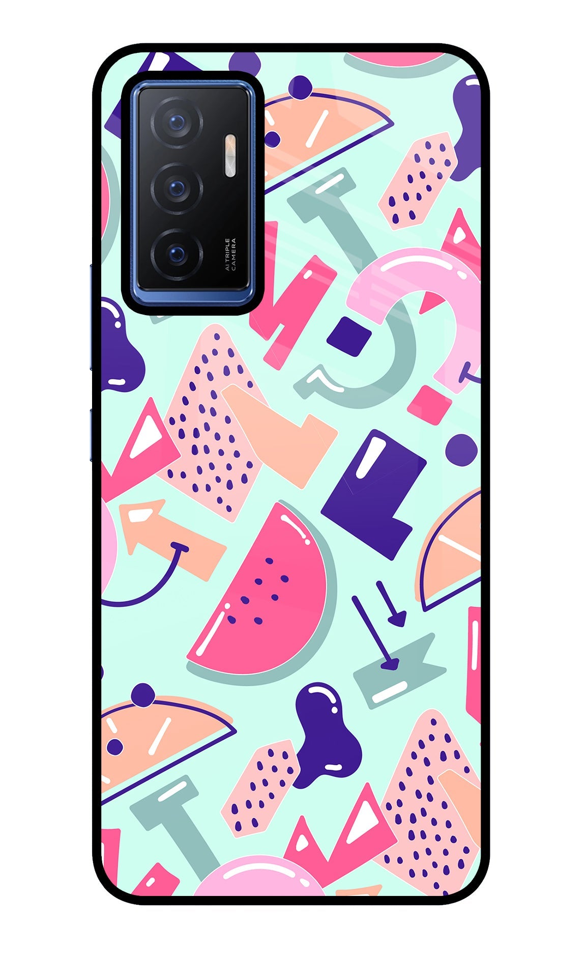 Doodle Pattern Vivo V23E 5G Back Cover