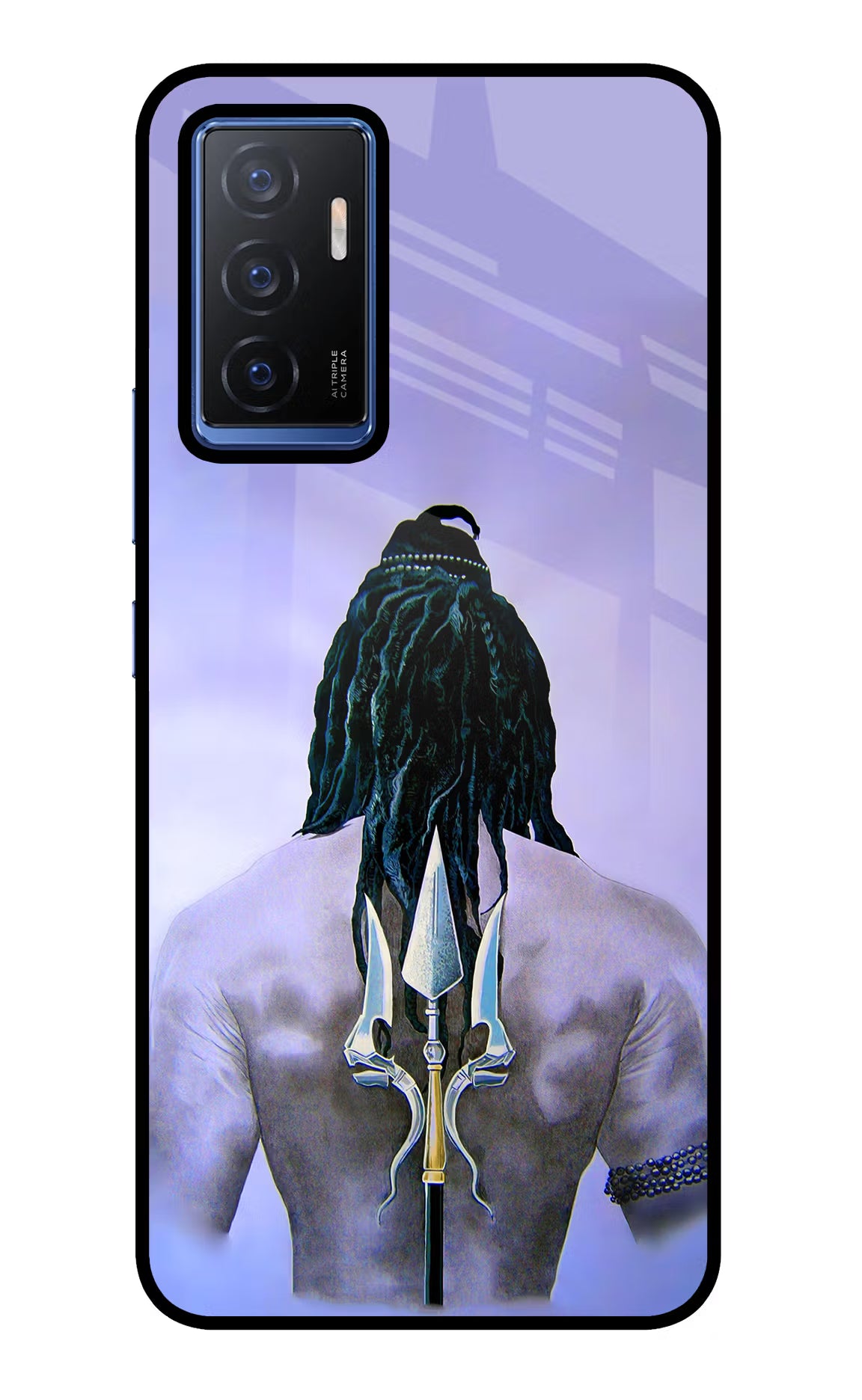 Shiva Vivo V23E 5G Glass Case Back Cover by Casekaro