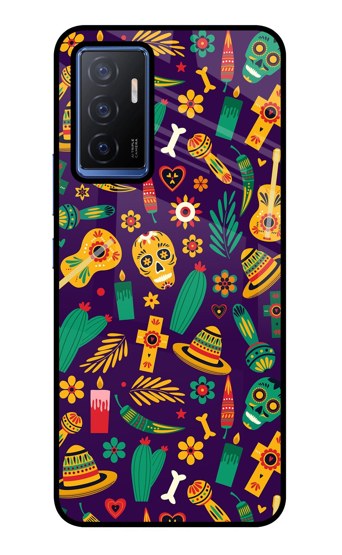 Mexican Artwork Vivo V23E 5G Glass Case