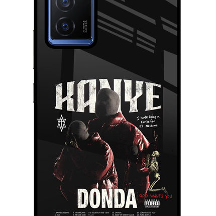 Donda Kanye West Vivo V23E 5G Glass Case