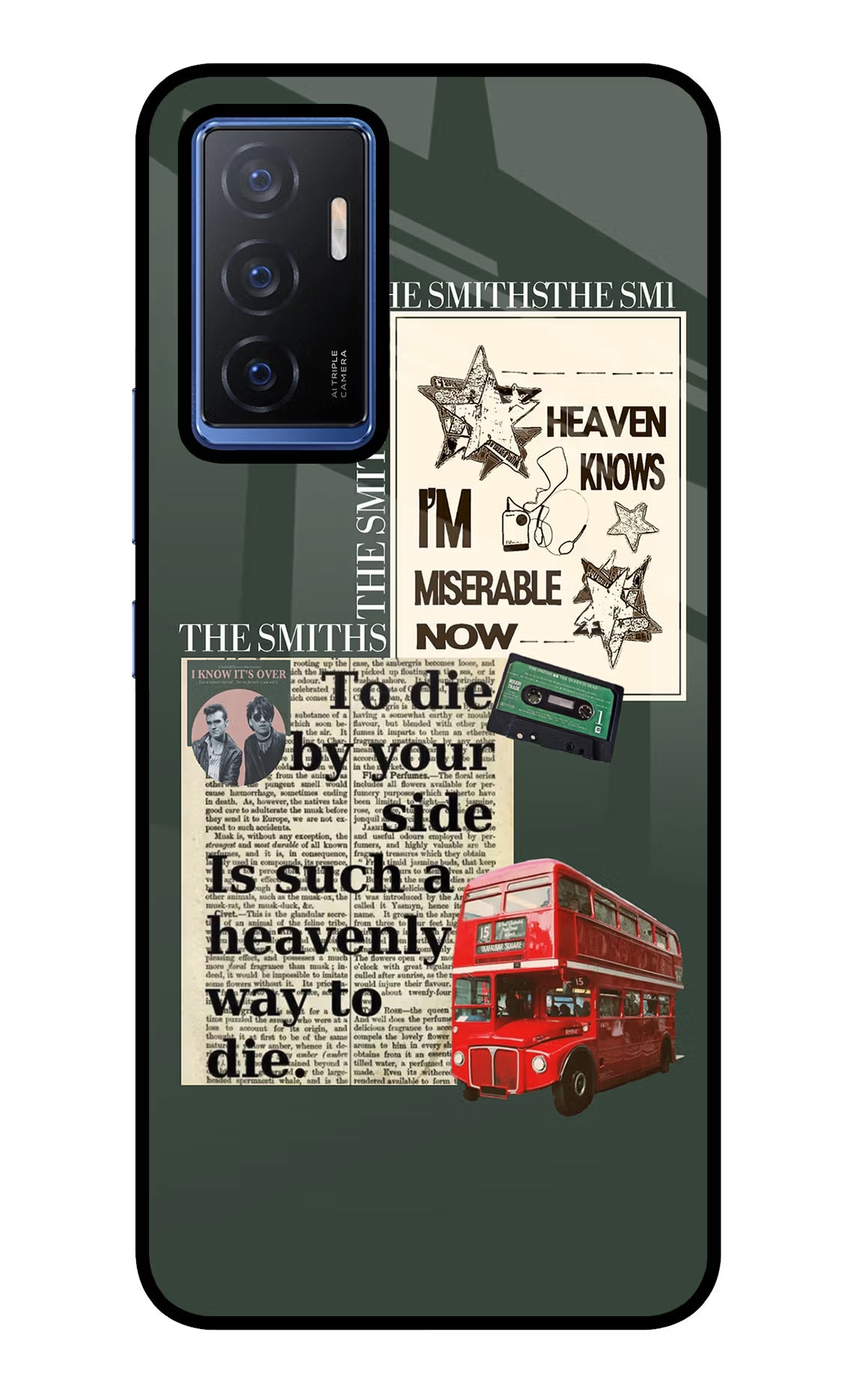 The Smiths Vivo V23E 5G Glass Case Back Cover by Casekaro