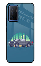 Retro Garage Vibe Vivo V23E 5G Glass Case