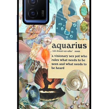 Aquarius Zodiac Vivo V23E 5G Glass Case