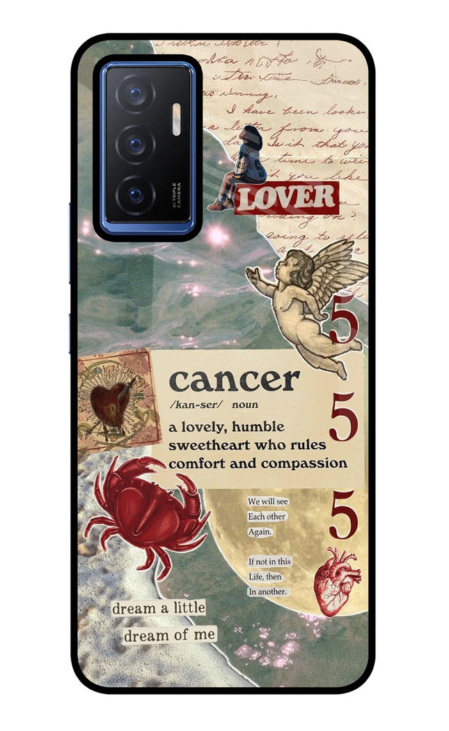 Cancer Zodiac Vivo V23E 5G Glass Case