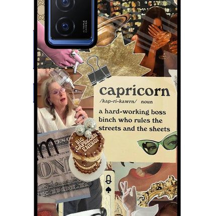 Capricorn Zodiac Vivo V23E 5G Glass Case
