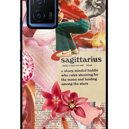 Sagittarius Zodiac Vivo V23E 5G Glass Case
