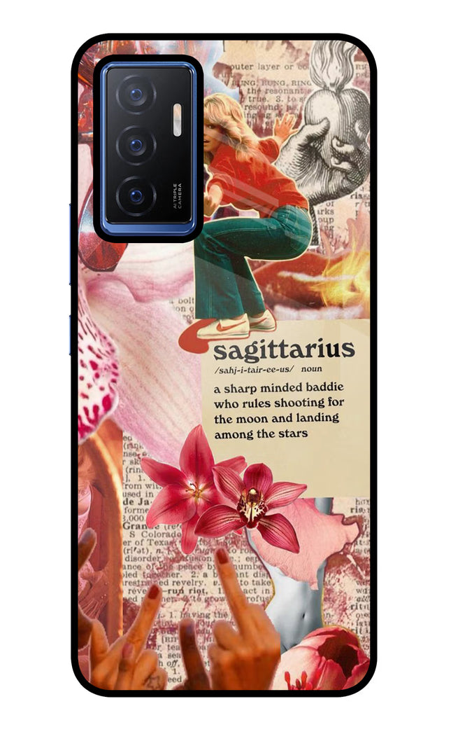 Sagittarius Zodiac Vivo V23E 5G Glass Case