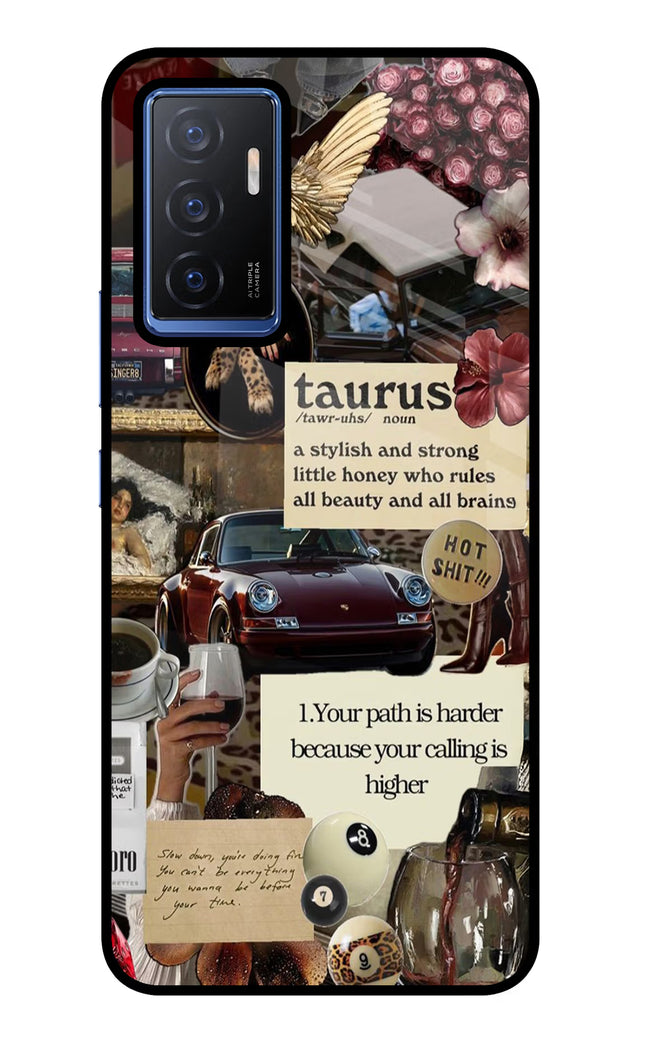 Taurus Zodiac Vivo V23E 5G Glass Case