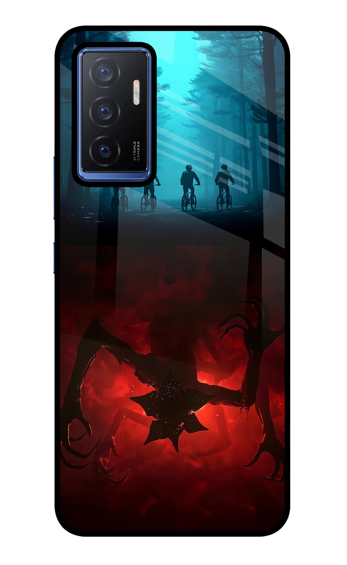 Ordinary Things Downside Up Vivo V23E 5G Glass Case Back Cover by Casekaro