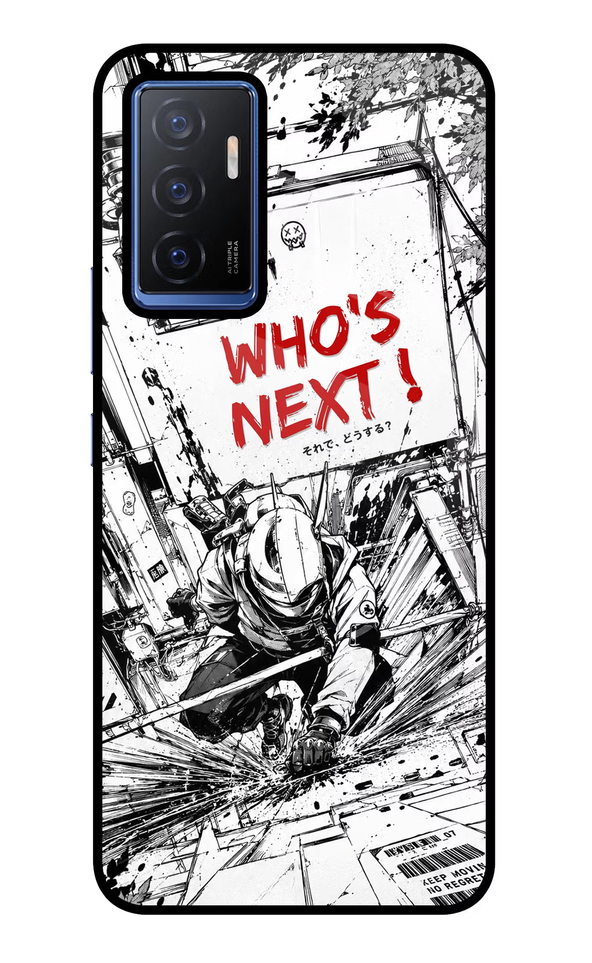 Who's Next Vivo V23E 5G Glass Case Back Cover by Casekaro