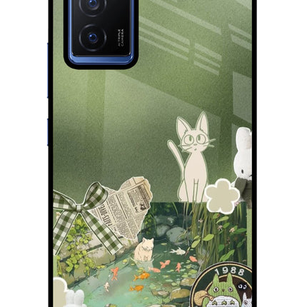 Aesthetic anime Vivo V23E 5G Glass Case