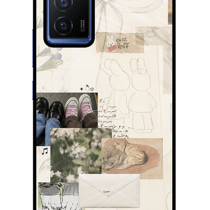 Soft Aesthetic Vivo V23E 5G Glass Case