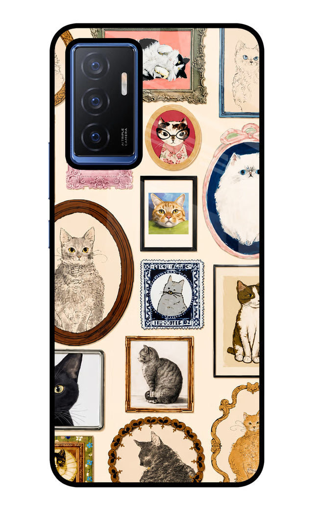 Mirror Cats Vivo V23E 5G Glass Case