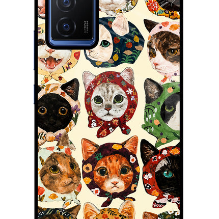 Cool Cat Vivo V23E 5G Glass Case