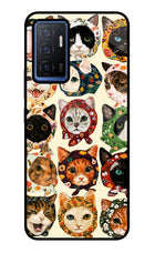 Cool Cat Vivo V23E 5G Glass Case