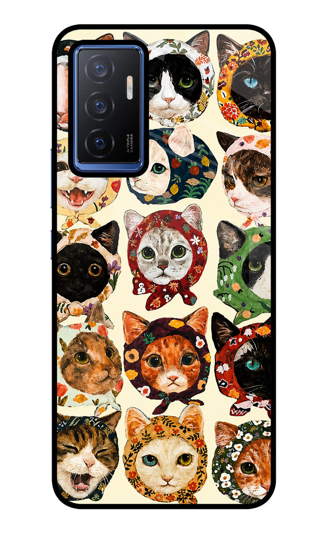 Cool Cat Vivo V23E 5G Glass Case