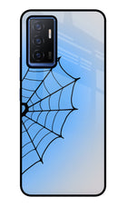 Blue Web Vivo V23E 5G Glass Case
