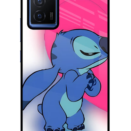 Stitch Hug Vivo V23E 5G Glass Case