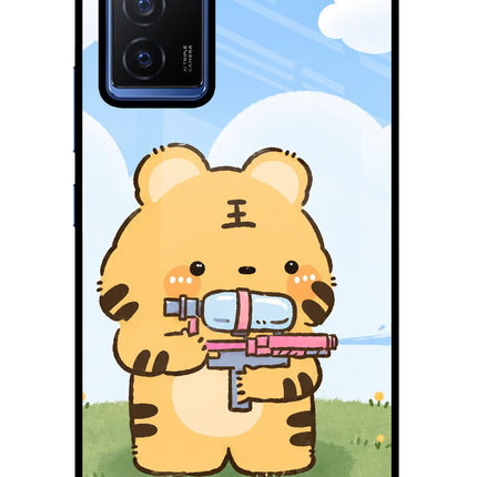 Tiger Treat Vivo V23E 5G Glass Case