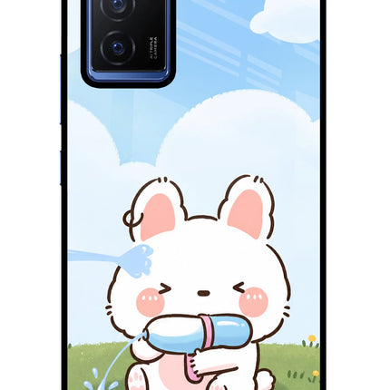 Bunny Treat Vivo V23E 5G Glass Case
