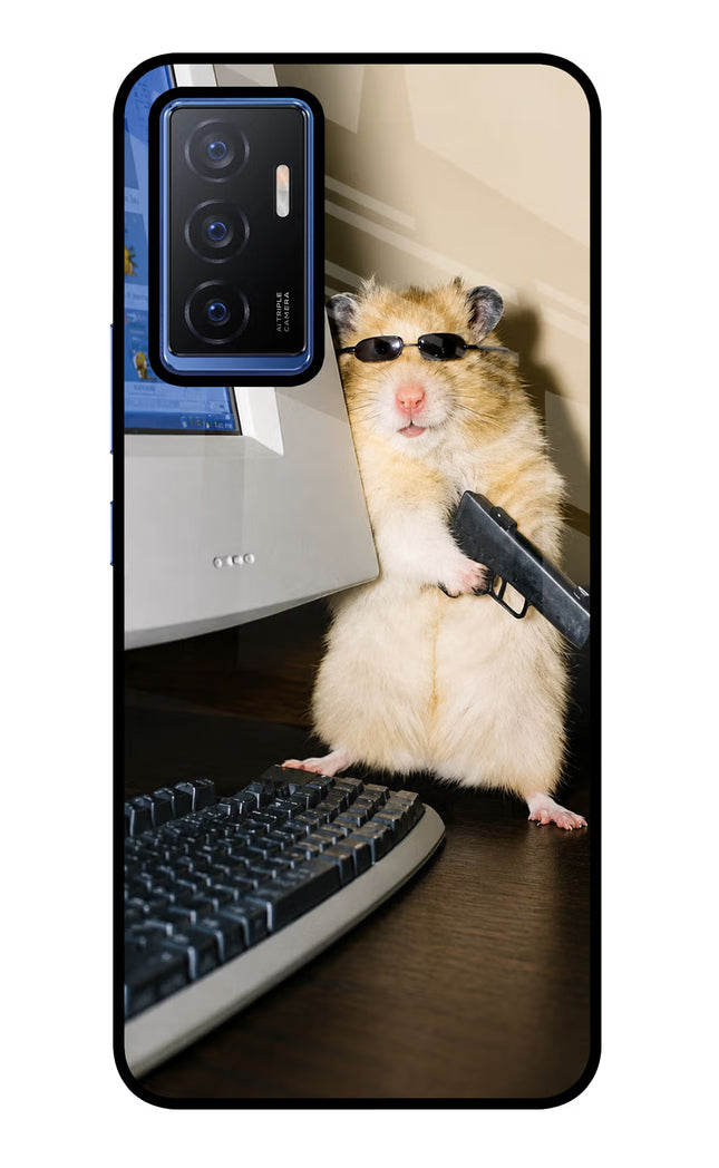 Hacker Hamster Vivo V23E 5G Glass Case