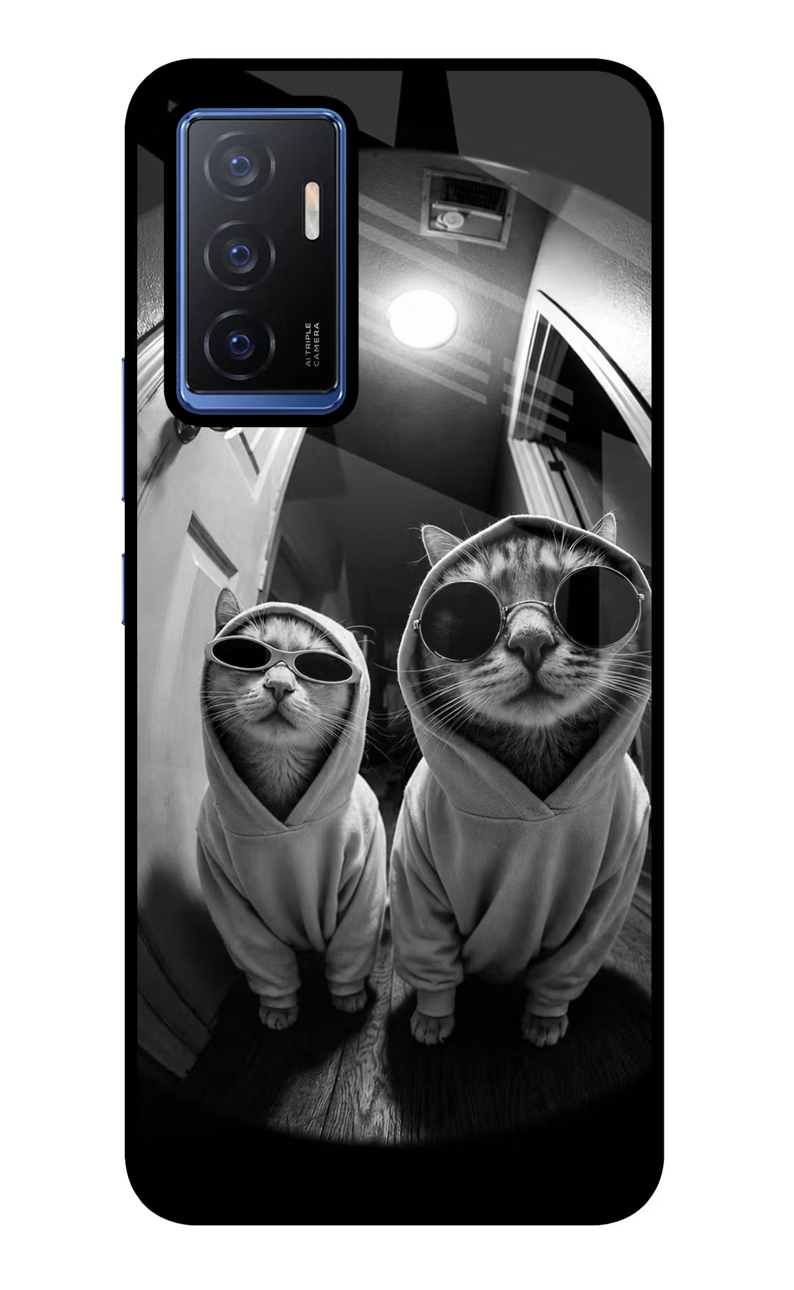 Hood Cats Vivo V23E 5G Glass Case