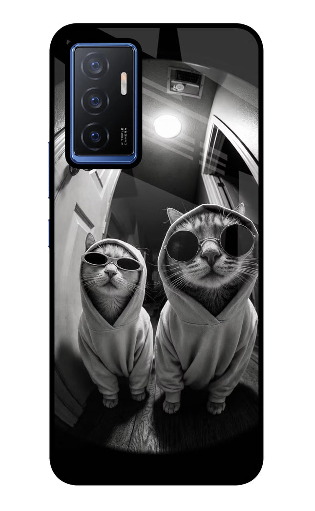 Hood Cats Vivo V23E 5G Glass Case