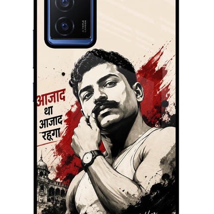 Chandrashekhar Azad Fearless Vivo V23E 5G Glass Case Back Cover by Casekaro
