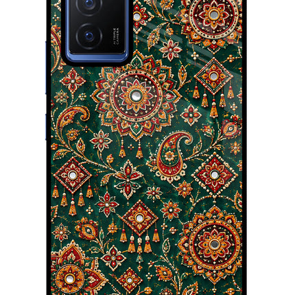 Green Pataka Vivo V23E 5G Glass Case