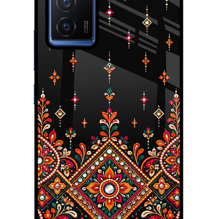 Noir Mehfil Vivo V23E 5G Glass Case