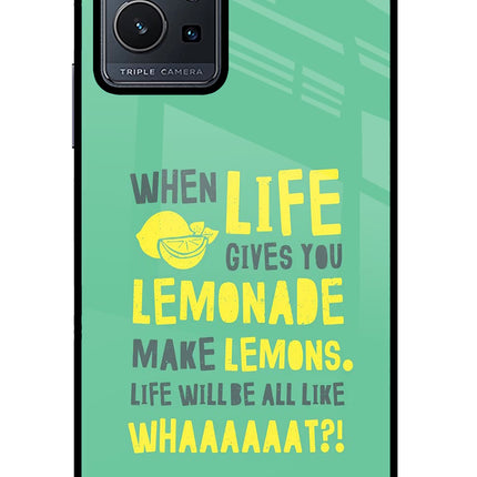 Quote Vivo Y75 5G/Vivo T1 5G Glass Case Back Cover by Casekaro