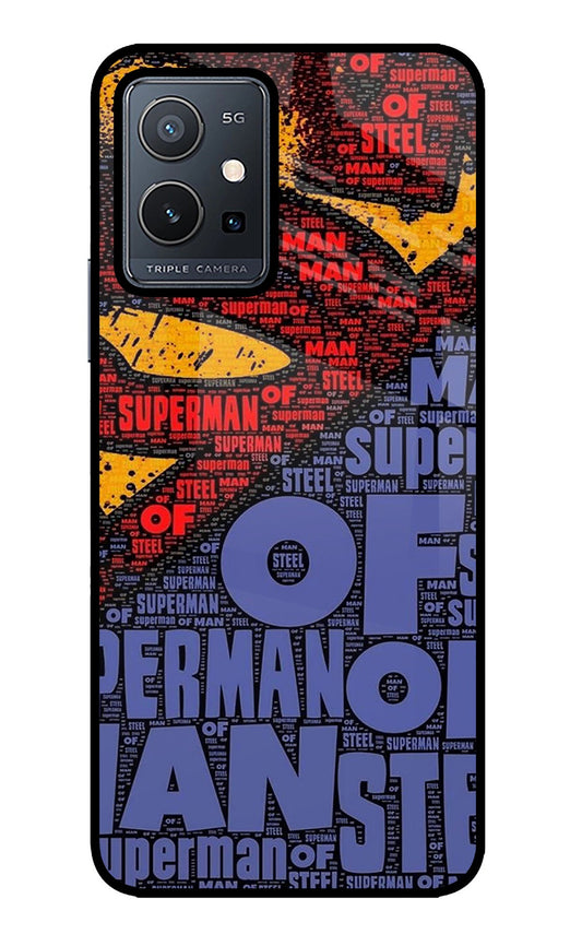 Superman Vivo Y75 5G/Vivo T1 5G Glass Case
