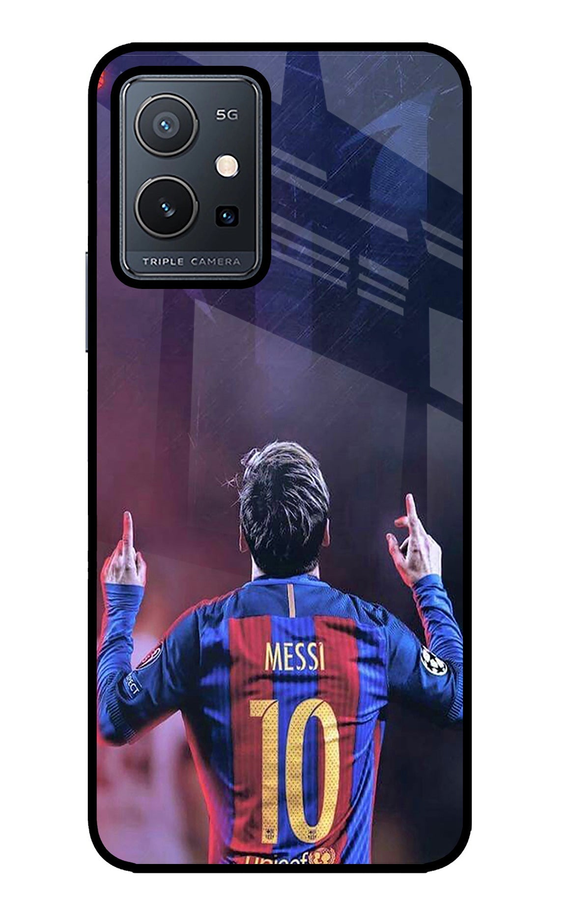 Messi Vivo Y75 5G/Vivo T1 5G Glass Case