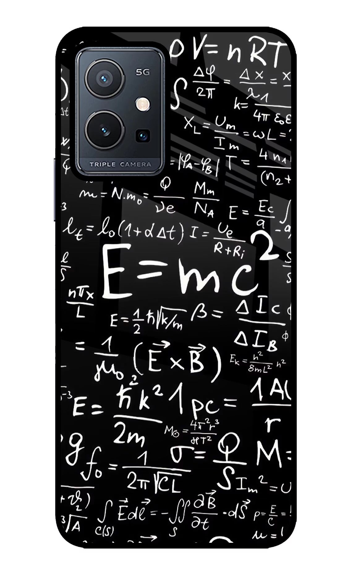 Physics Formula Vivo Y75 5G/Vivo T1 5G Glass Case Back Cover by Casekaro