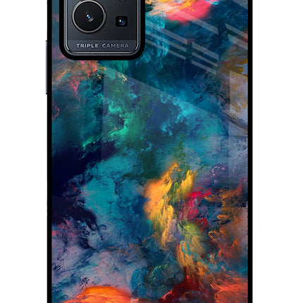 Artwork Paint Vivo Y75 5G/Vivo T1 5G Glass Case Back Cover by Casekaro