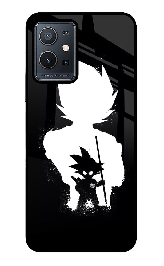 Goku Shadow Vivo Y75 5G/Vivo T1 5G Glass Case