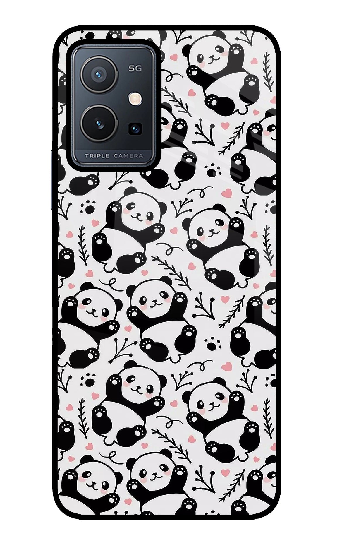 Cute Panda Vivo Y75 5G/Vivo T1 5G Back Cover