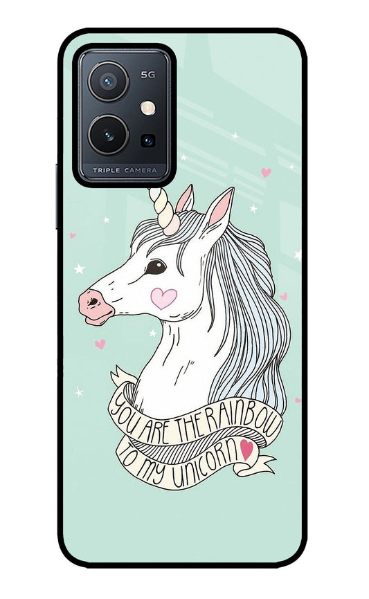 Unicorn Wallpaper Vivo Y75 5G/Vivo T1 5G Glass Case