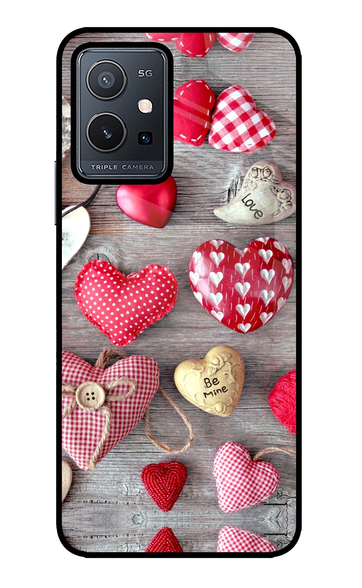 Love Wallpaper Vivo Y75 5G/Vivo T1 5G Back Cover